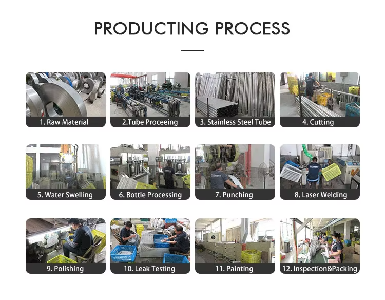 Drinkware production process from raw material to inspection and packing